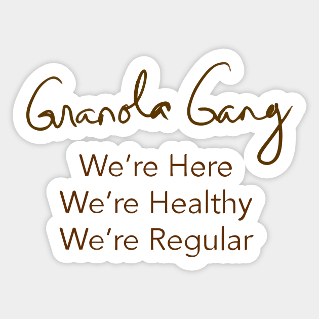 Granola Gang Sticker by FunandWhimsy